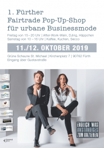 Plakat  Pop-Up-Shop für urbane Businessmode